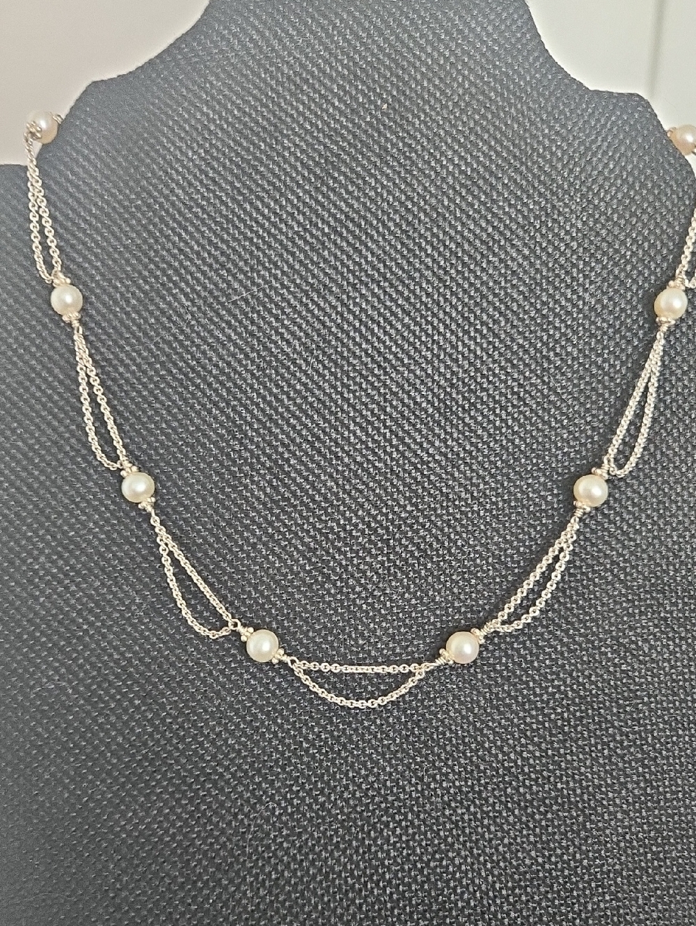 Pearl and Sterling Silver Necklace